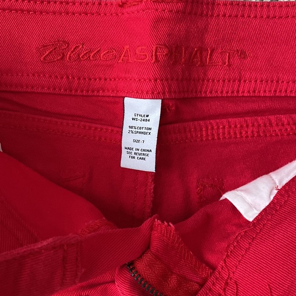 Blue Asphalt Distressed Denim Cuff Shorts - Picture 6 of 13